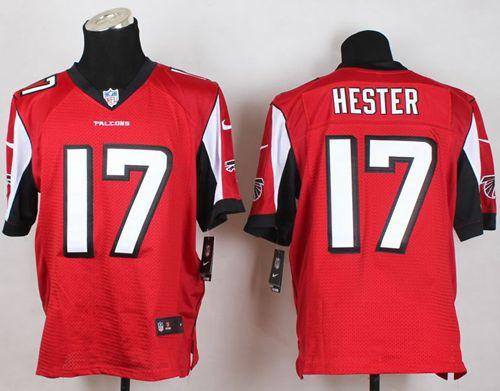 NEW Atlanta Falcons #17 Devin Hester Red Team Color Men's Stitched NFL Elite Jersey