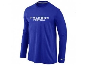 NEW Atlanta Falcons Authentic font Long Sleeve T-Shirt blue NEW Atlanta Falcons Authentic font Long Sleeve T-Shirt blue