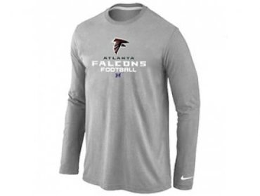 NEW Atlanta Falcons Critical Victory Long Sleeve T-Shirt Grey NEW Atlanta Falcons Critical Victory Long Sleeve T-Shirt Grey