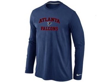 NEW Atlanta Falcons Heart & Soul Long Sleeve T-Shirt D.Blue NEW Atlanta Falcons Heart & Soul Long Sleeve T-Shirt D.Blue