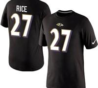 NEW Baltimore Ravens #27 Ed Reed Pride Name & Number T-Shirt Black