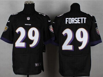 NEW Baltimore Ravens #29 Justin Forsett Black Alternate NFL New Elite Jersey