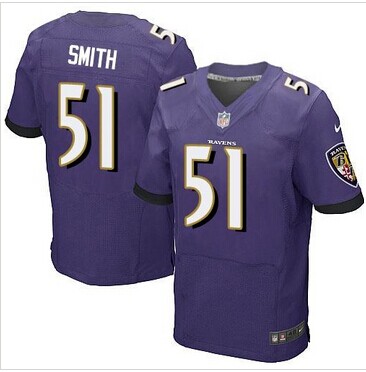 NEW Baltimore Ravens #51 Daryl Smith Purple Team Color NFL New Elite Jersey NEW Baltimore Ravens #51 Daryl Smith Purple Team Color NFL New Elite Jersey