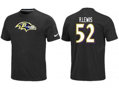 NEW Baltimore Ravens #52 R.LEWIS Name & Number T-Shirt NEW Baltimore Ravens #52 R.LEWIS Name & Number T-Shirt