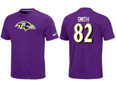 NEW Baltimore Ravens #82 Smith Name & Number T-Shirt NEW Baltimore Ravens #82 Smith Name & Number T-Shirt