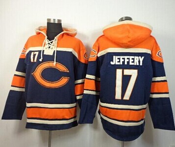 NEW Bears #17 Alshon Jeffery Navy Blue Sawyer Hooded Sweatshirt NFL Hoodie NEW Bears #17 Alshon Jeffery Navy Blue Sawyer Hooded Sweatshirt NFL Hoodie