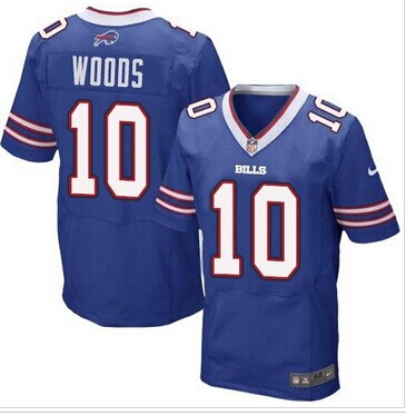NEW Buffalo Bills #10 Robert Woods Royal Blue Team Color NFL New Elite Jersey