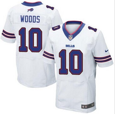 NEW Buffalo Bills #10 Robert Woods White NFL New Elite Jersey