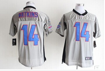 NEW Buffalo Bills #14 Sammy Watkins Grey Shadow NFL Elite Jersey