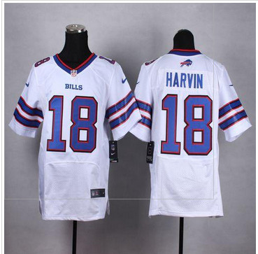 NEW Buffalo Bills #18 Percy Harvin White Men's Stitched NFL New Elite Jersey NEW Buffalo Bills #18 Percy Harvin White Men's Stitched NFL New Elite Jersey