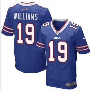 NEW Buffalo Bills #19 Mike Williams Royal Blue Team Color NFL New Elite Jersey