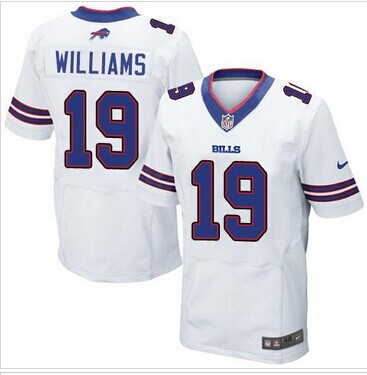 NEW Buffalo Bills #19 Mike Williams White NFL New Elite Jersey