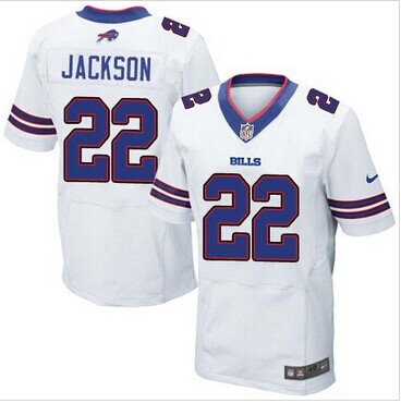 NEW Buffalo Bills #22 Fred Jackson White NFL New Elite Jersey