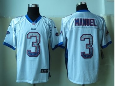 NEW Buffalo Bills #3 Manuel White Jerseys(Drift Fashion Elite)