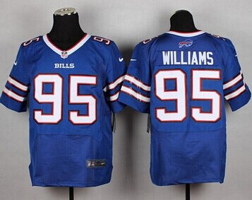 NEW Buffalo Bills #95 Kyle Williams Royal Blue Team Color NFL New Elite Jersey