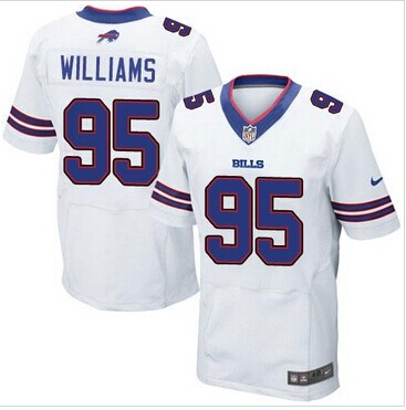 NEW Buffalo Bills #95 Kyle Williams White NFL New Elite Jersey