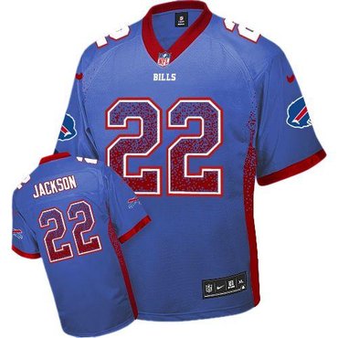 NEW Buffalo Bills 22 Fred Jackson Royal Blue Team Color Stitched NFL Elite Drift Fashion Jersey