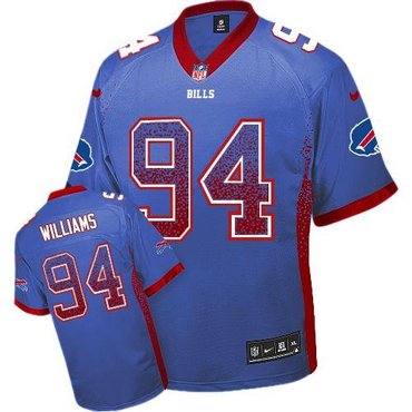 NEW Buffalo Bills 94 Mario Williams Royal Blue Team Color Stitched NFL Elite Drift Fashion Jersey