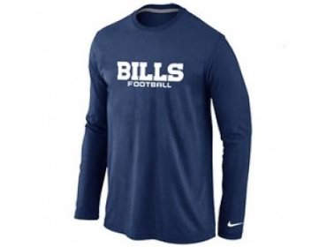 NEW Buffalo Bills Authentic font Long Sleeve T-Shirt D.Blue NEW Buffalo Bills Authentic font Long Sleeve T-Shirt D.Blue