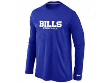 NEW Buffalo Bills Authentic font Long Sleeve T-Shirt blue NEW Buffalo Bills Authentic font Long Sleeve T-Shirt blue