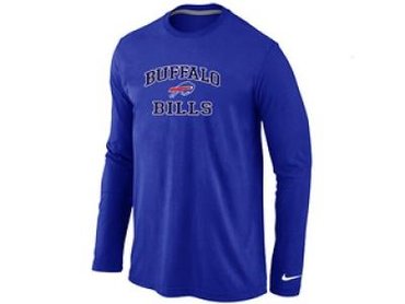 NEW Buffalo Bills Heart & Soul Long Sleeve T-Shirt Blue