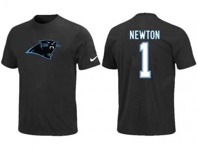 NEW Carolina Panthers #1 Cam Newton Name & Number T-Shirt