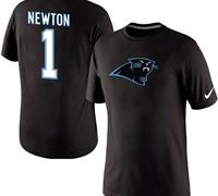 NEW Carolina Panthers #1 Cam Newton Name & Number T-Shirt Black NEW Carolina Panthers #1 Cam Newton Name & Number T-Shirt Black