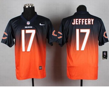 NEW Chicago Bears #17 Alshon Jeffery Navy Blue-Orange NFL Elite Fadeaway Fashion Jersey NEW Chicago Bears #17 Alshon Jeffery Navy Blue-Orange NFL Elite Fadeaway Fashion Jersey