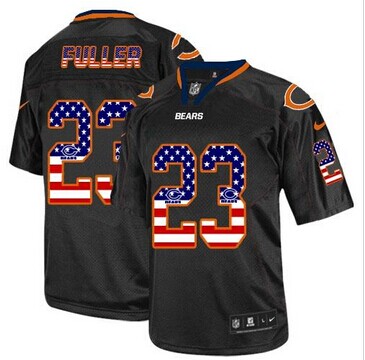 NEW Chicago Bears #23 Kyle Fuller Black NFL Elite USA Flag Fashion Jersey NEW Chicago Bears #23 Kyle Fuller Black NFL Elite USA Flag Fashion Jersey
