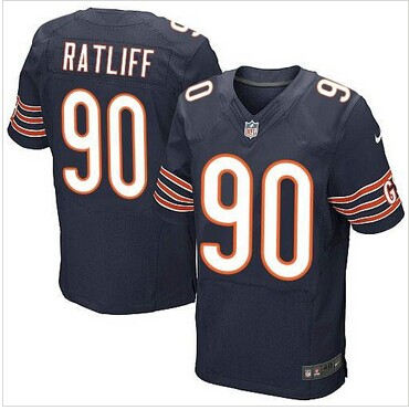 NEW Chicago Bears #90 Jeremiah Ratliff Navy Blue Team Color NFL Elite Jersey NEW Chicago Bears #90 Jeremiah Ratliff Navy Blue Team Color NFL Elite Jersey