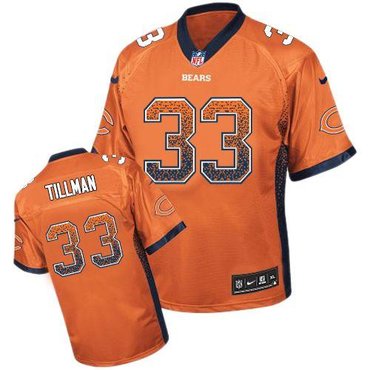 NEW Chicago Bears 33 Charles Tillman Orange Alternate Stitched NFL Elite Drift Fashion Jersey NEW Chicago Bears 33 Charles Tillman Orange Alternate Stitched NFL Elite Drift Fashion Jersey