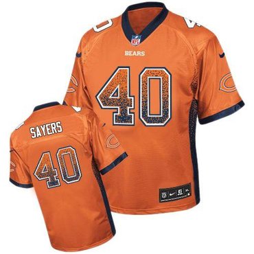 NEW Chicago Bears 40 Gale Sayers Orange Alternate Stitched NFL Elite Drift Fashion Jersey NEW Chicago Bears 40 Gale Sayers Orange Alternate Stitched NFL Elite Drift Fashion Jersey