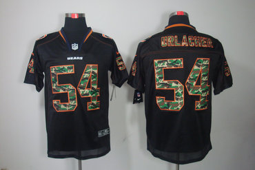 NEW Chicago Bears 54 Brian Urlacher Lights Out Black Elite Jerseys(Camo Number) NEW Chicago Bears 54 Brian Urlacher Lights Out Black Elite Jerseys(Camo Number)