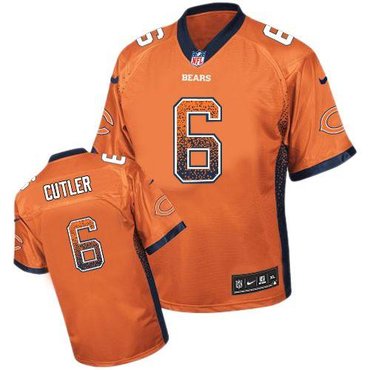 NEW Chicago Bears 6 Jay Cutler Orange Alternate Stitched NFL Elite Drift Fashion Jersey NEW Chicago Bears 6 Jay Cutler Orange Alternate Stitched NFL Elite Drift Fashion Jersey