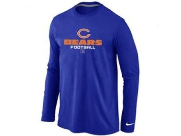 NEW Chicago Bears Critical Victory Long Sleeve T-Shirt Blue NEW Chicago Bears Critical Victory Long Sleeve T-Shirt Blue