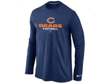 NEW Chicago Bears Critical Victory Long Sleeve T-Shirt D.Blue NEW Chicago Bears Critical Victory Long Sleeve T-Shirt D.Blue