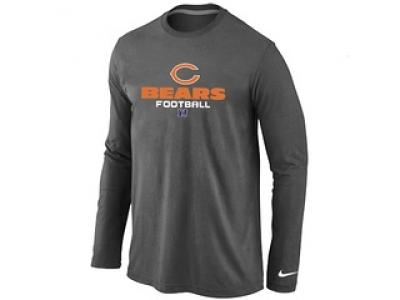 NEW Chicago Bears Critical Victory Long Sleeve T-Shirt D.Grey NEW Chicago Bears Critical Victory Long Sleeve T-Shirt D.Grey