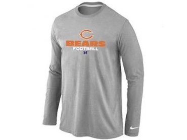 NEW Chicago Bears Critical Victory Long Sleeve T-Shirt Grey NEW Chicago Bears Critical Victory Long Sleeve T-Shirt Grey