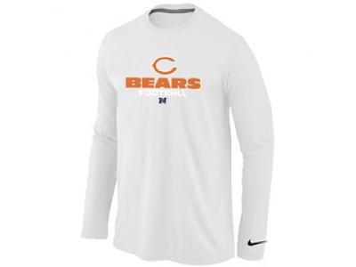 NEW Chicago Bears Critical Victory Long Sleeve T-Shirt White NEW Chicago Bears Critical Victory Long Sleeve T-Shirt White