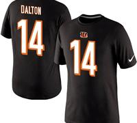NEW Cincinnati Bengals #14 Andy Dalton Pride Name & Number T-Shirt Black