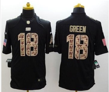 NEW Cincinnati Bengals #18 A.J. Green Black NFL Limited Salute to Service Jersey NEW Cincinnati Bengals #18 A.J. Green Black NFL Limited Salute to Service Jersey