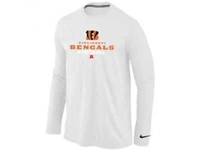 NEW Cincinnati Bengals Critical Victory Long Sleeve T-Shirt White NEW Cincinnati Bengals Critical Victory Long Sleeve T-Shirt White