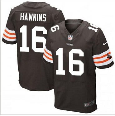 NEW Cleveland Browns #16 Andrew Hawkins Brown Team Color NFL Elite Jersey NEW Cleveland Browns #16 Andrew Hawkins Brown Team Color NFL Elite Jersey