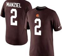 NEW Cleveland Browns #2 Johnny Manziel Pride Name & Number T-Shirt NEW Cleveland Browns #2 Johnny Manziel Pride Name & Number T-Shirt