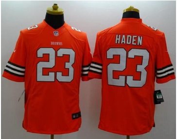 NEW Cleveland Browns #23 Joe Haden Orange Alternate NFL Limited Jersey NEW Cleveland Browns #23 Joe Haden Orange Alternate NFL Limited Jersey