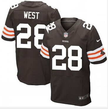 NEW Cleveland Browns #28 Terrance West Brown Team Color NFL Elite Jersey NEW Cleveland Browns #28 Terrance West Brown Team Color NFL Elite Jersey