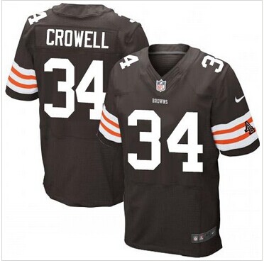 NEW Cleveland Browns #34 Isaiah Crowell Brown Team Color NFL Elite Jersey NEW Cleveland Browns #34 Isaiah Crowell Brown Team Color NFL Elite Jersey