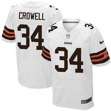NEW Cleveland Browns #34 Isaiah Crowell White NFL Elite Jersey NEW Cleveland Browns #34 Isaiah Crowell White NFL Elite Jersey