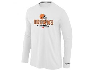 NEW Cleveland Browns Critical Victory Long Sleeve T-Shirt White