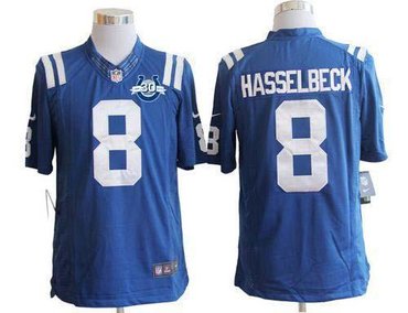 NEW Colts #8 Matt Hasselbeck Royal Blue Team Color With 30TH Seasons Patch Men's Stitched NFL Limited Jersey NEW Colts #8 Matt Hasselbeck Royal Blue Team Color With 30TH Seasons Patch Men's Stitched NFL Limited Jersey